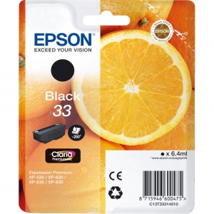 ΜΕΛΑΝΙ EPSON 33 PHOTO BLACK (C13T33414012) 4.5ml