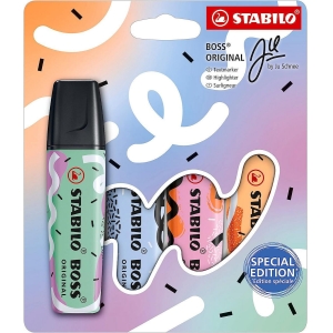 ΜΑΡΚΑΔΟΡΟΙ ΥΠΟΓΡΑΜΜΙΣΗΣ STABILO BOSS SCHNEE ΣΕΤ 4τμχ