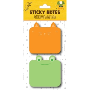 Αυτοκόλλητα Χαρτάκια Βάτραχος/Γατάκι (SN.005)