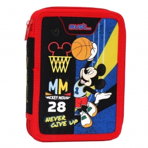Σχολική Κασετίνα Διπλή Γεμάτη Mickey Mouse Must Team (587580)