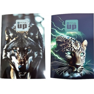 ΤΕΤΡΑΔΙΟ ΡΙΓΕ 17Χ25 BLUE EYE WOLF-THUNDER CATS ΚΑΡΦΙΤΣΑ 357-33400