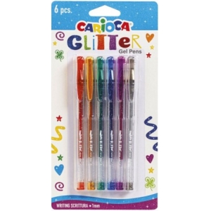 ΣΤΥΛΟ CARIOCA GLITTER ΣΕΤ 6 ΧΡΩΜΑΤΩΝ (1mm)