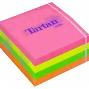 NOTES TARTAN 76X76mm ΠΟΛΥΧΡΩΜΑ ΚΥΒΟΣ