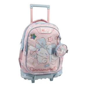 Σχολική Τσάντα Τρόλεϊ  Δημοτικού Cinnamoroll Must Team 3 Θήκες (490311)