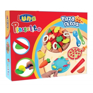 ΠΛΑΣΤΟΖΥΜΑΡΑΚΙ PIZZA 60gr χ 3 ΧΡΩΜΑΤΑ ΜΕ EΡΓΑΛΕΙΑ LUNA 621060