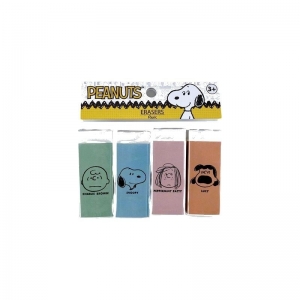 Σετ Γόμες Peanuts Friends 365-040001 (4τμχ) Back Me Up