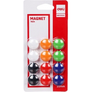 ΜΑΓΝΗΤΕΣ DELI ΔΙΑΦΟΡΑ ΧΡΩΜΑΤΑ 12ΤΕΜ.