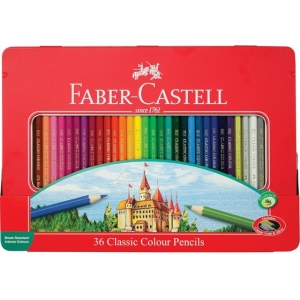 ΞΥΛΟΜΠΟΓΙΕΣ FABER CASTELL 36ΤΕΜ. ΣΕ ΜΕΤΑΛΛΙΚΟ ΚΟΥΤΙ 115886