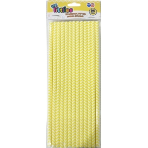 ΚΑΛΑΜΑΚΙΑ ΧΑΡΤΙΝΑ 25τεμ. ΚΙΤΡΙΝΗ ΡΙΓΑ THE LITTLIES 646708