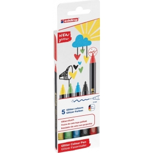 ΣΕΤ ΜΑΡΚΑΔΟΡΟI EDDING 1200glitter 5τεμαχίων