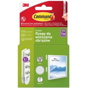 ΑΥΤΟΚΟΛΛΗΤΕΣ ΤΑΙΝΙΕΣ 3M 17204-201 ΛΕΥΚΕΣ ΓΙΑ ΚΑΔΡΑ (5kgr)