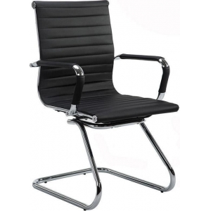 ΚΑΡΕΚΛΑ ΝΕΧΤ 13837 επισκέπτη μαύρη με ενιαία πλάτη (54x64x94cm)