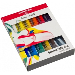 ΑΚΡΥΛΙΚΑ ΧΡΩΜΑΤΑ TALENS AMSTERDAM ΣΕΤ 12ΤΕΜΑΧΙΩΝ / 20ml