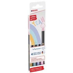 ΣΕΤ ΜΑΡΚΑΔΟΡΟI EDDING 1200 glitter 4 τεμαχίων