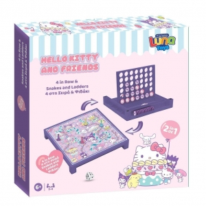 Επιτραπέζιο Παιχνίδι 4 στην Σειρά & Φιδακι Hello Kitty & Friends 490191
