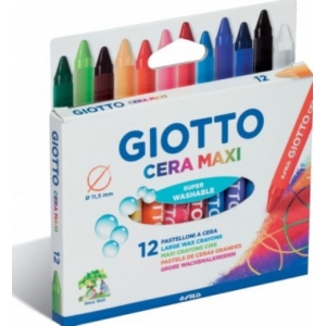 ΚΗΡΟΜΠΟΓΙΕΣ GIOTTO CERA MAXI 10cm 12TEM.