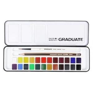 DALER ROWNEY GRADUATE WATERCOLOUR SET 24