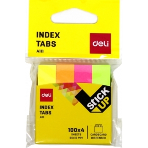 NOTES DELI ΣΕΛΙΔΟΔΕΙΚΤΕΣ ΑΥΤΟΚΟΛΛΗΤΟΙBLISTER 4x100Φ. 50x12mm