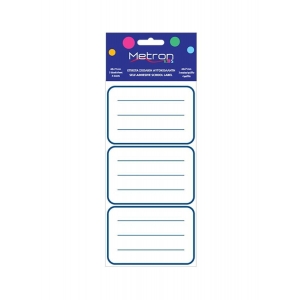 ΣΧΟΛΙΚΕΣ ΕΤΙΚΕΤΕΣ METRON KIDS 095265 3X4φ. (48x71mm)