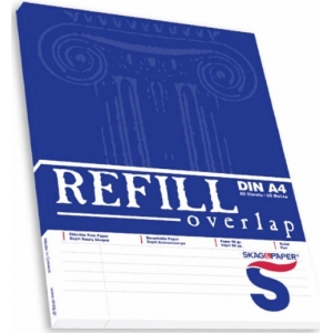 ΜΠΛΟK SKAG ΟVERLAP ΠΛΑΓΙΟ A4 ΡΙΓΕ 80Φ