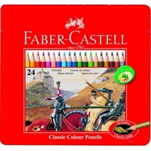Faber-Castell Σετ Ξυλομπογιές σε Κασετίνα 24τμχ 115845