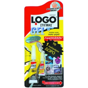 ΚΟΛΛΑ LOGO ΣΤΙΓΜΗΣ GEL 2gr.+Δώρο 1gr.