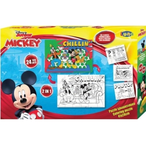ΠΑΖΛ ΧΡΩΜΑΤΙΣΜΟΥ LUNA 2 ΟΨΕΩΝ MICKEY ΜΕ 3 ΣΕΛ ΧΡΩΜ 24 ΤΜΧ 562601