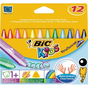 ΚΗΡΟΜΠΟΓΙΕΣ BIC PLASTIDECOR TRIANGLE 829773 (12τμχ)