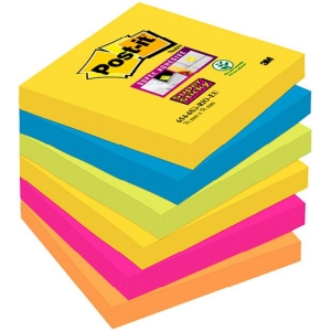 NOTES 3M 654TF 76X76mm ΠΟΛΥΧΡΩΜΑ 100Φ.