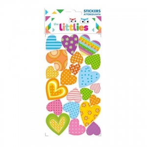 ΑΥΤΟΚΟΛΛΗΤΑ 10X22EK ΚΑΡΔΙΕΣ THE LITTLIES 646997