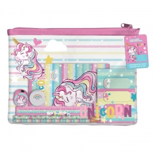 ΣΧΟΛΙΚΟ ΣΕΤ ΣΕ PVC ΤΣΑΝΤΑΚΙ UNICORN 585147