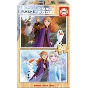 ΠΑΖΛ ΞΥΛΙΝΟ EDUCA 2X50TEM. FROZEN 18086
