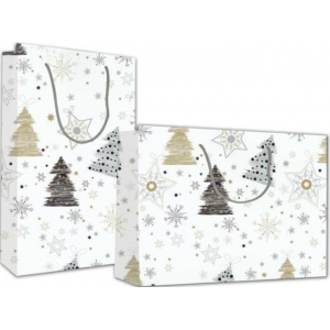 ΧΡΙΣΤΟΥΓΕΝΝΙΑΤΙΚΗ ΧΑΡΤΙΝΗ ΤΣΑΝΤΑ NEXT Έλατα Υ13Χ10Χ5 (27130)