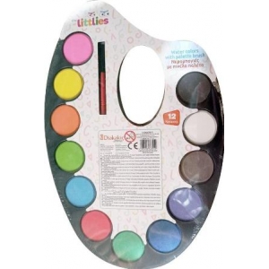 ΝΕΡΟΜΠΟΓΙΕΣ THE LITTLIES ΠΑΛΕΤΑ ΜΕ ΠΙΝΕΛΟ 12 ΧΡΩΜΑΤΑ