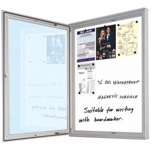 ΠΙΝΑΚΑΣ ΑΝΑΚΟΙΝΩΣΕΩΝ ΛΕΥΚΟΣ ΜΕ ΤΖΑΜΙ 12Α4 (104,5x107,5εκ.)