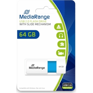 ΜΝΗΜΗ USB MEDIARANGE MR974 64GB light blue