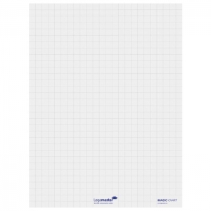 Χαρτί Legamaster 159000 Magic Chart Ηλεκτροστατικό Καρέ Ρολό 25 Φύλλων 80x60cm