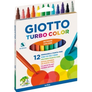 ΜΑΡΚΑΔΟΡΟΙ GIOTTO TURBO COLOR 12 ΧΡΩΜ.