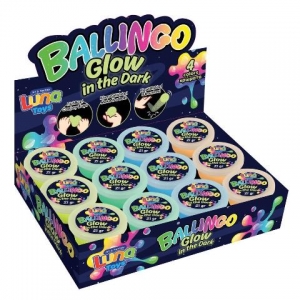 Μπαλάκι Ballingo Luna Toys Μαγικό Glow in the Dark 4 χρώματα 622539