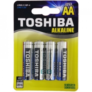 ΜΠΑΤΑΡΙΕΣ TOSHIBA AA LR6/1.5v (4τμχ)