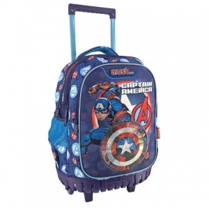 ΤΣΑΝΤΑ TΡΟΛΛΕΥ ΔΗΜΟΤΙΚΟΥ MUST AVENGERS CAPTAIN AMERICA 506096