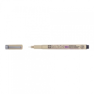 ΜΑΡΚΑΔΟΡΟΣ SAKURA PIGMA 003 0.15mm ΜΑΥΡΟ