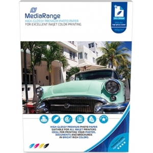 ΧΑΡΤΙ MEDIARANGE MRINK117 High-Glossy 180gr/A4/50Φ.