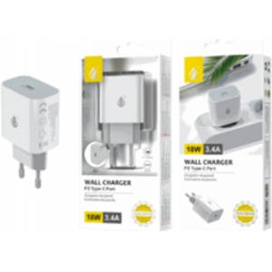 ΦΟΡΤΙΣΤΗΣ ΧΩΡΙΣ ΚΑΛΩΔΙΟ 3.4Α/18W TYPE C NA0245 ΛΕΥΚΟΣ