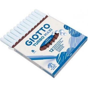 ΜΑΡΚΑΔΟΡΟΙ GIOTTO TURBO MAXI 12ΧΡΩΜΑΤΩΝ ΚΑΦΕ 1114041