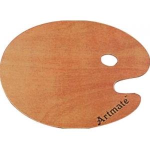 ΠΑΛΕΤΑ ΖΩΓΡΑΦΙΚΗΣ ΞΥΛΙΝΗ ΟΒΑΛ 24Χ30εκ.