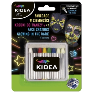 ΧΡΩΜΑΤΑ ΠΡΟΣΩΠΟΥ KIDEA 079339 GLOW 8 Colors 2,5gr