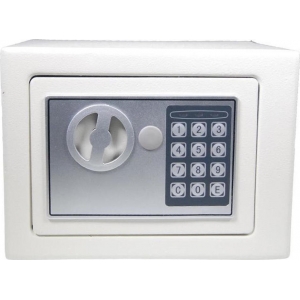 Χρηματοκιβώτιο με συνδυασμό & κλειδί λευκό Υ20x24x18εκ (35039-00)