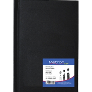 SKETCH BOOK METRON ART 21x29cm 110Φ. 100gr ΜΑΥΡΟ