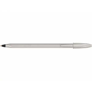 ΣΤΥΛΟ BIC CRYSTAL GLACE ΑΣΗΜΙ 1.0mm ΜΑΥΡΟ 302533